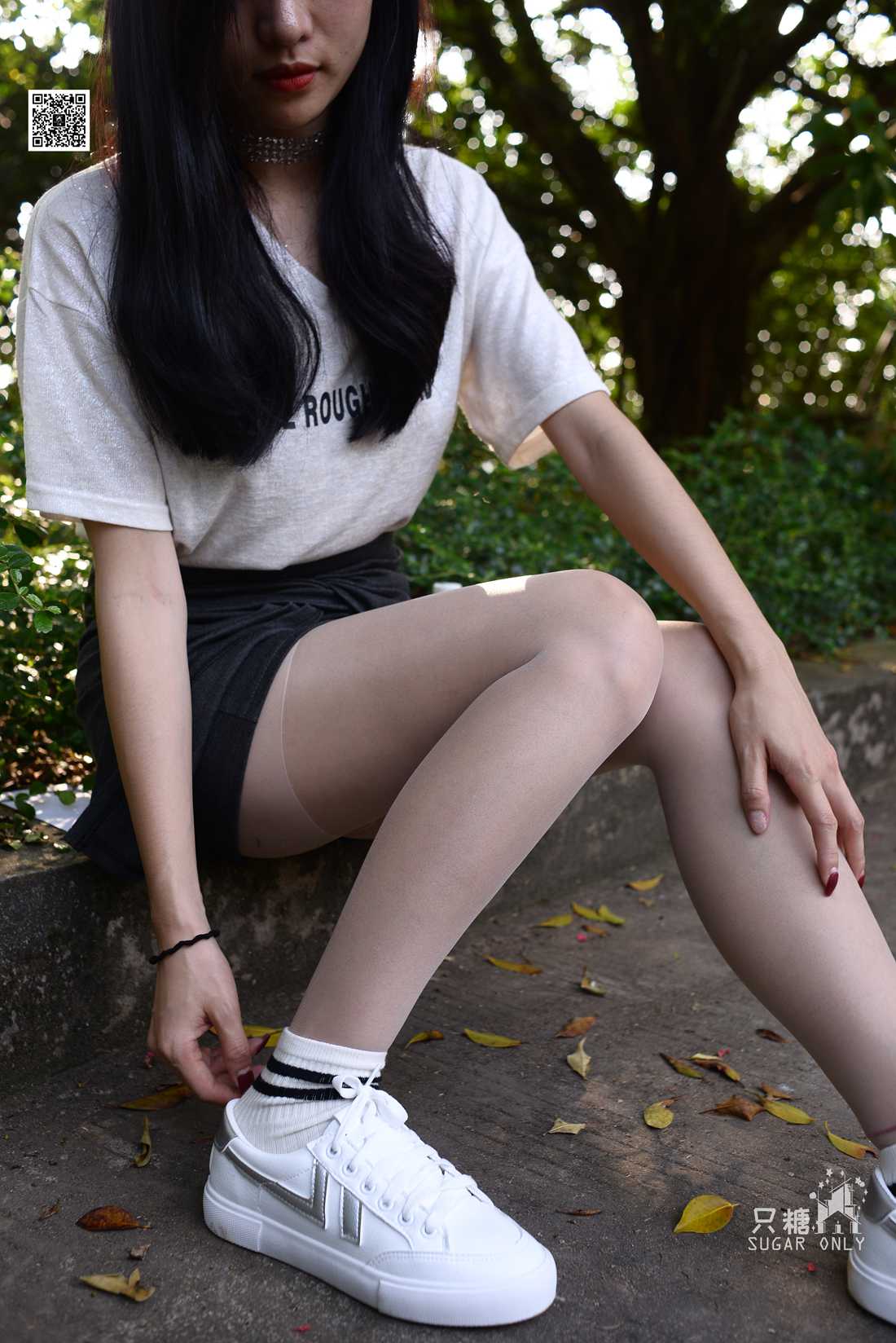 图片[166]-[只糖棉袜] NO.043 文文 包臀裙肉丝棉袜小白鞋 在线浏览 – 速更版-美库