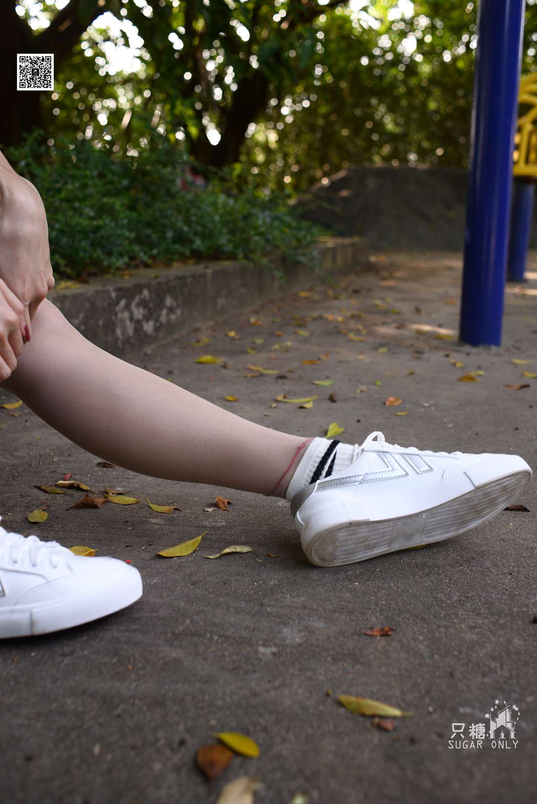 图片[225]-[只糖棉袜] NO.043 文文 包臀裙肉丝棉袜小白鞋 在线浏览 – 速更版-美库