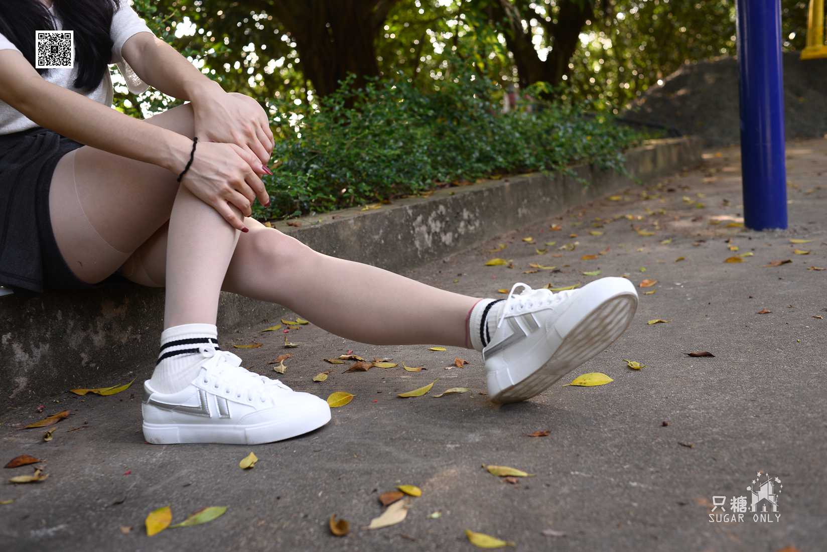 图片[201]-[只糖棉袜] NO.043 文文 包臀裙肉丝棉袜小白鞋 在线浏览 – 速更版-美库
