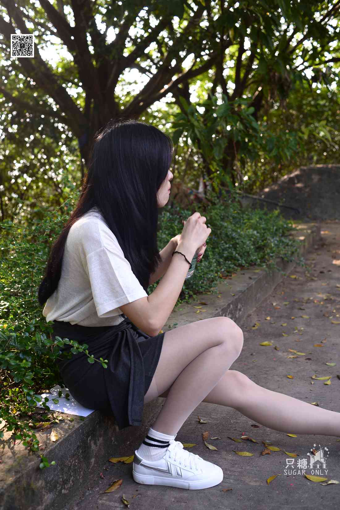 图片[147]-[只糖棉袜] NO.043 文文 包臀裙肉丝棉袜小白鞋 在线浏览 – 速更版-美库