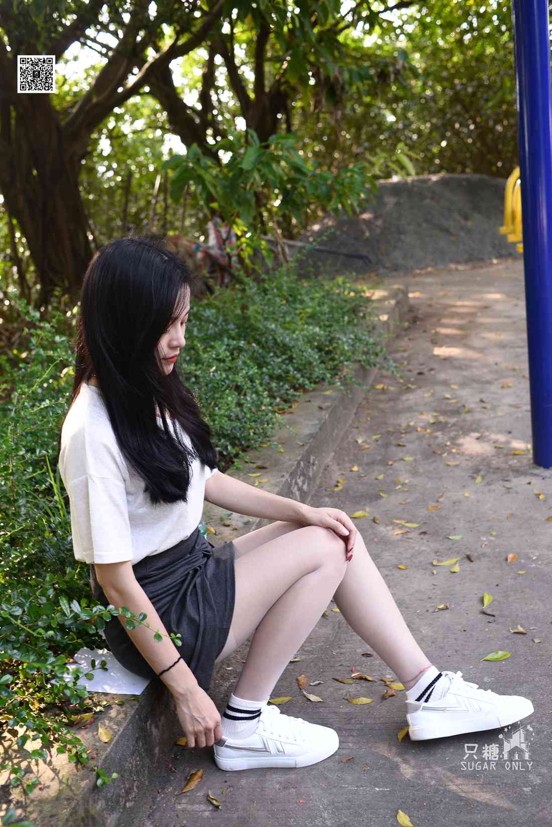 图片[171]-[只糖棉袜] NO.043 文文 包臀裙肉丝棉袜小白鞋 在线浏览 – 速更版-美库