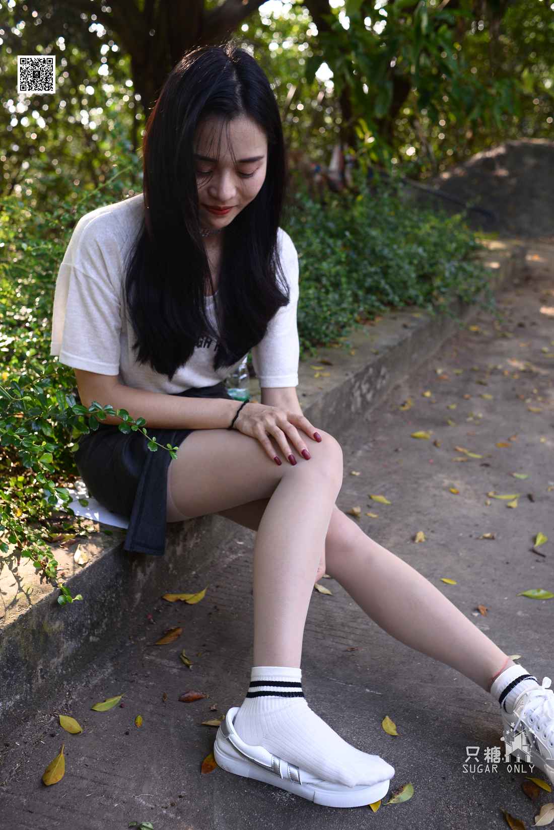 图片[156]-[只糖棉袜] NO.043 文文 包臀裙肉丝棉袜小白鞋 在线浏览 – 速更版-美库