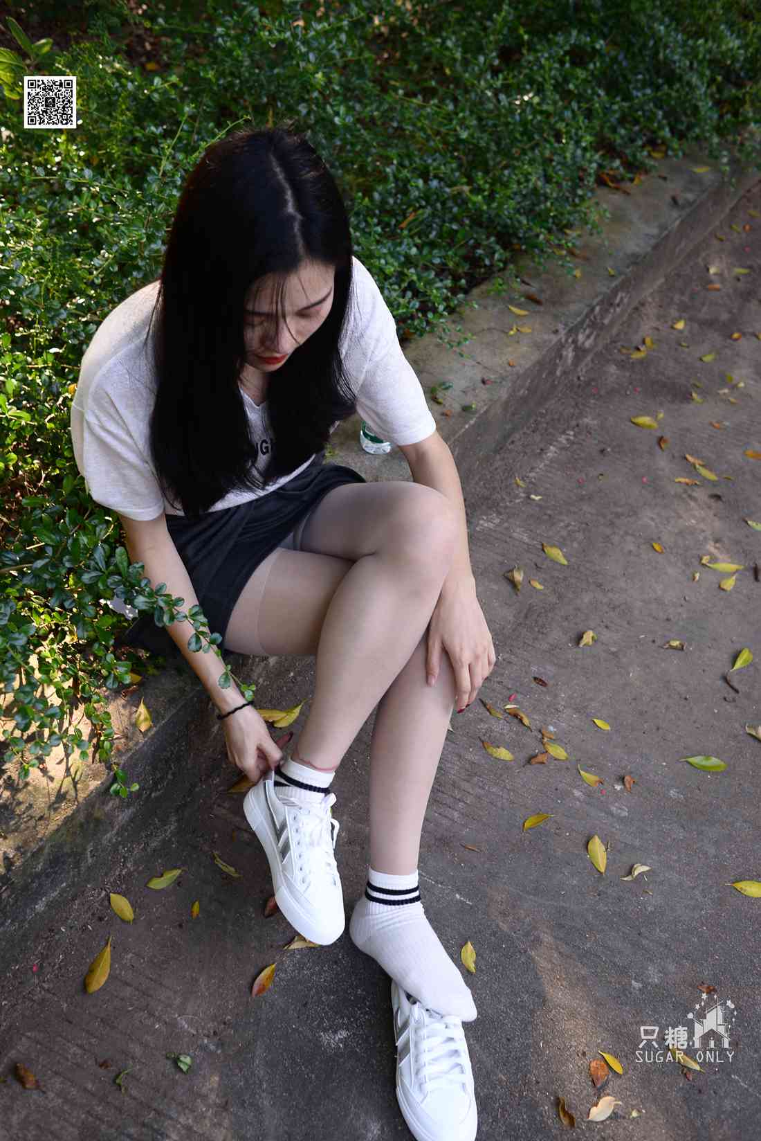 图片[122]-[只糖棉袜] NO.043 文文 包臀裙肉丝棉袜小白鞋 在线浏览 – 速更版-美库