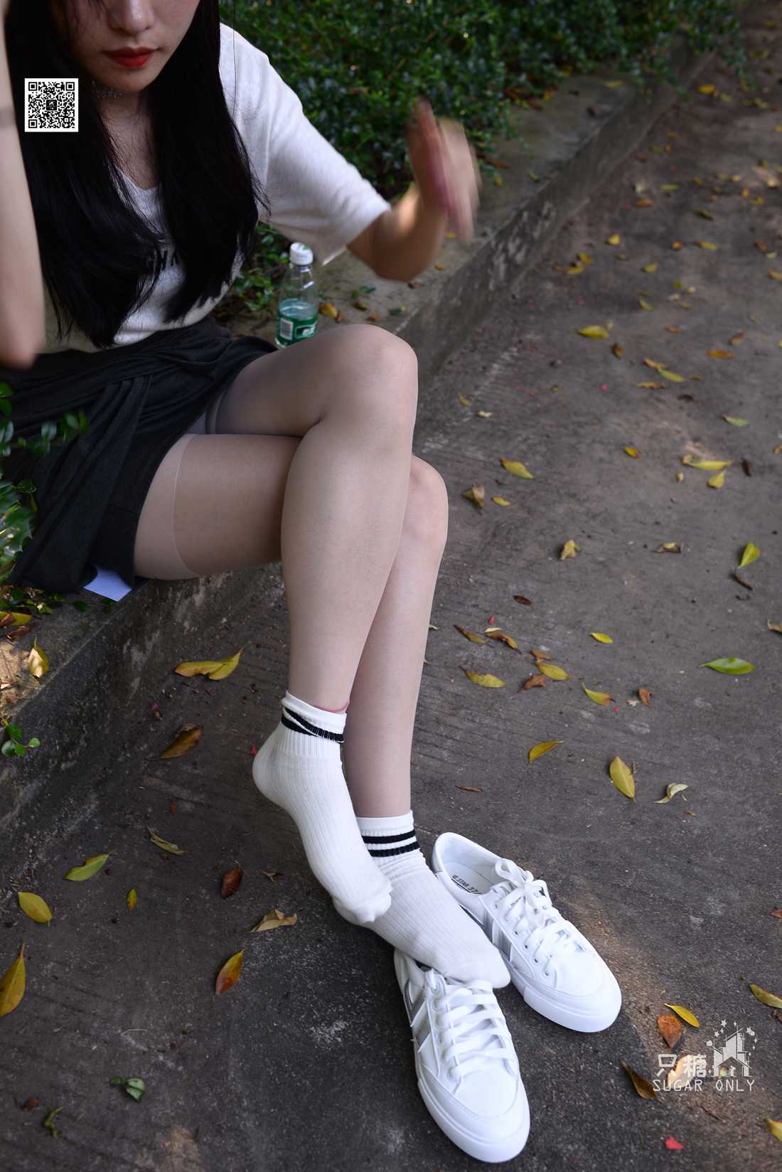 图片[231]-[只糖棉袜] NO.043 文文 包臀裙肉丝棉袜小白鞋 在线浏览 – 速更版-美库