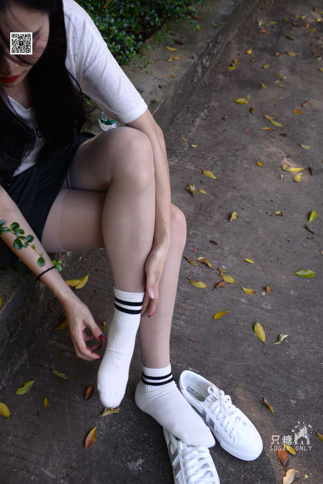 图片[211]-[只糖棉袜] NO.043 文文 包臀裙肉丝棉袜小白鞋 在线浏览 – 速更版-美库
