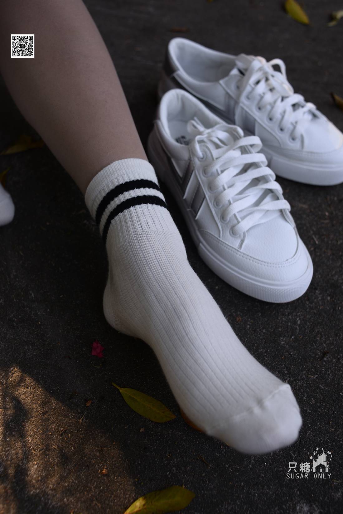 图片[22]-[只糖棉袜] NO.043 文文 包臀裙肉丝棉袜小白鞋 在线浏览 – 速更版-美库