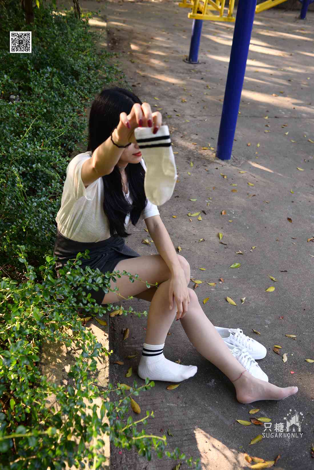 图片[152]-[只糖棉袜] NO.043 文文 包臀裙肉丝棉袜小白鞋 在线浏览 – 速更版-美库