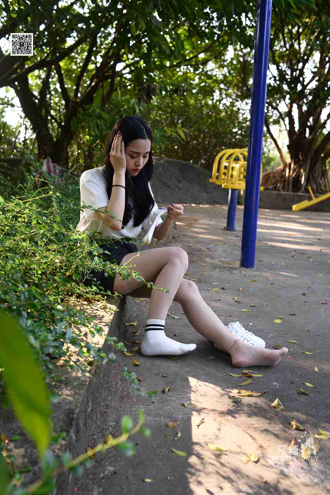 图片[150]-[只糖棉袜] NO.043 文文 包臀裙肉丝棉袜小白鞋 在线浏览 – 速更版-美库