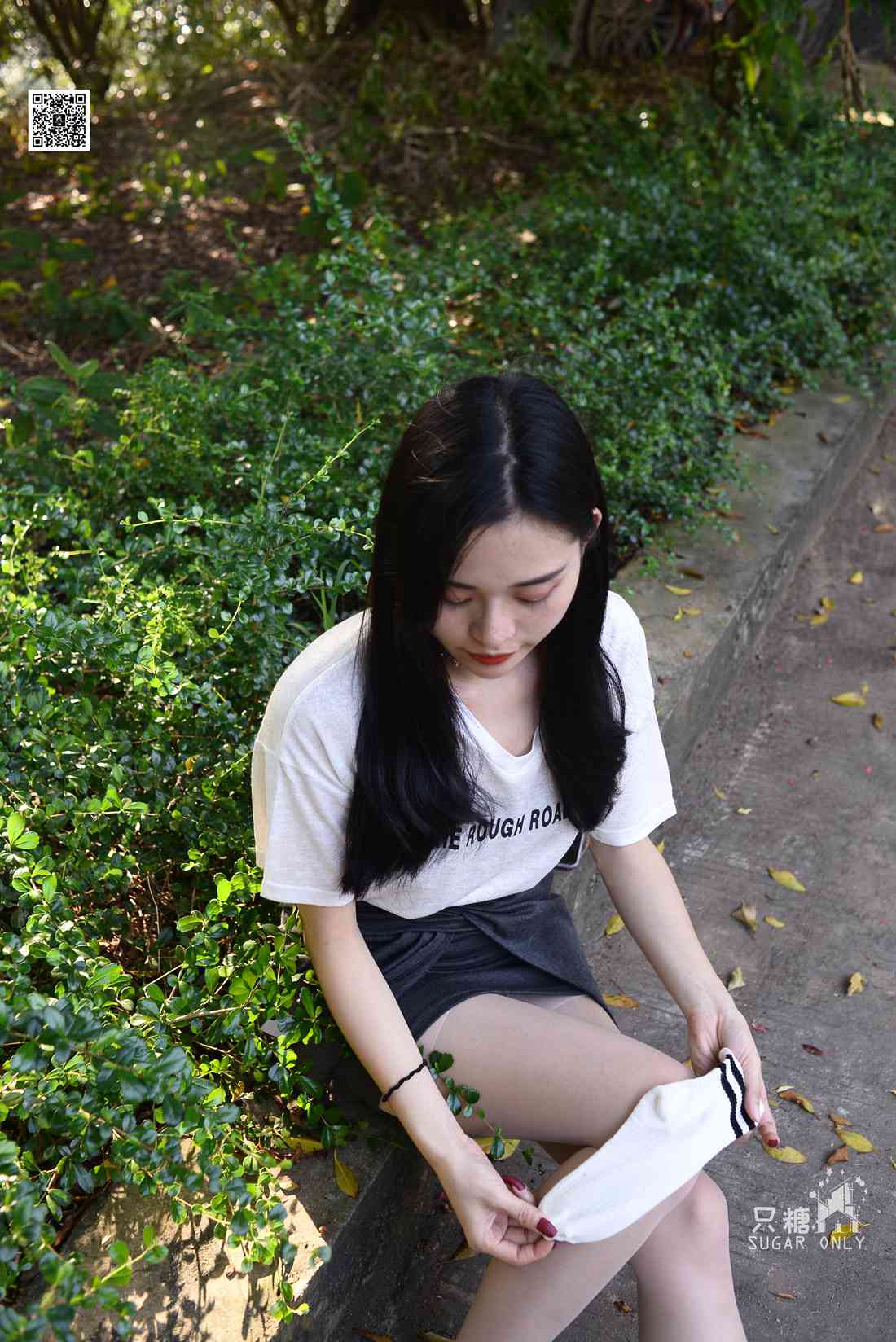 图片[285]-[只糖棉袜] NO.043 文文 包臀裙肉丝棉袜小白鞋 在线浏览 – 速更版-美库