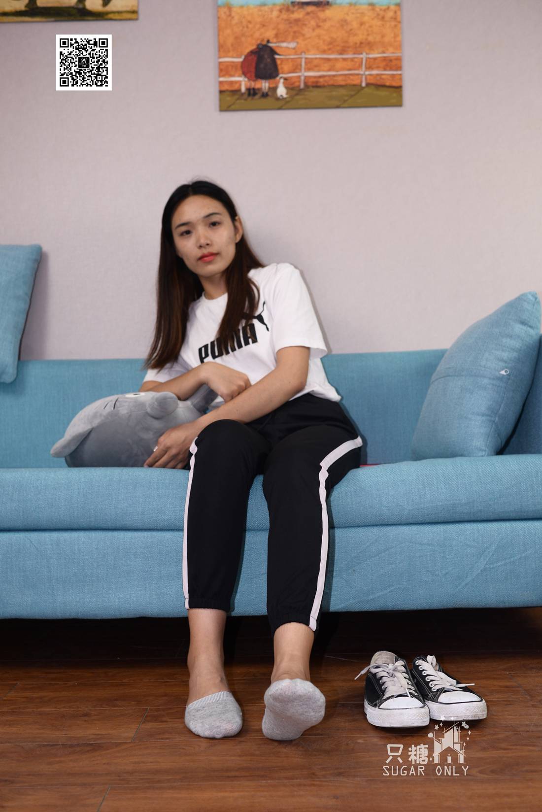 图片[213]-[只糖棉袜] NO.050 帆布鞋配黑色运动裤 在线浏览 – 速更版-美库