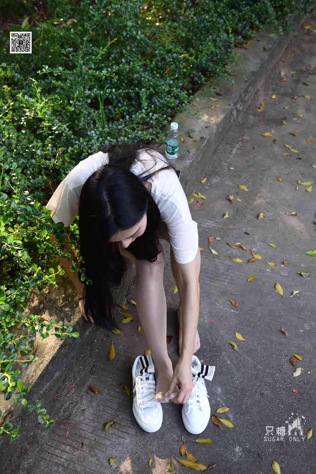 图片[270]-[只糖棉袜] NO.043 文文 包臀裙肉丝棉袜小白鞋 在线浏览 – 速更版-美库