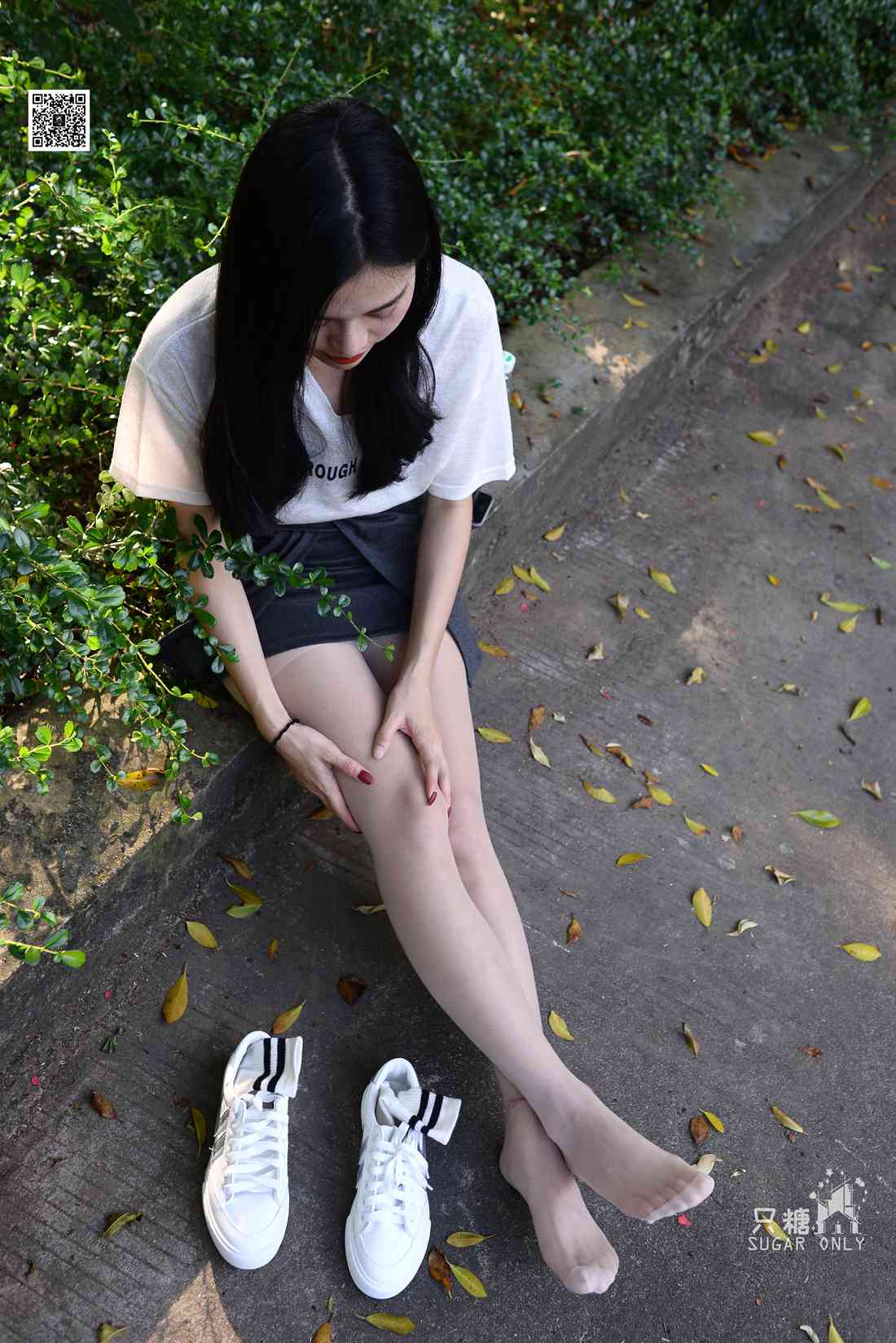 图片[52]-[只糖棉袜] NO.043 文文 包臀裙肉丝棉袜小白鞋 在线浏览 – 速更版-美库