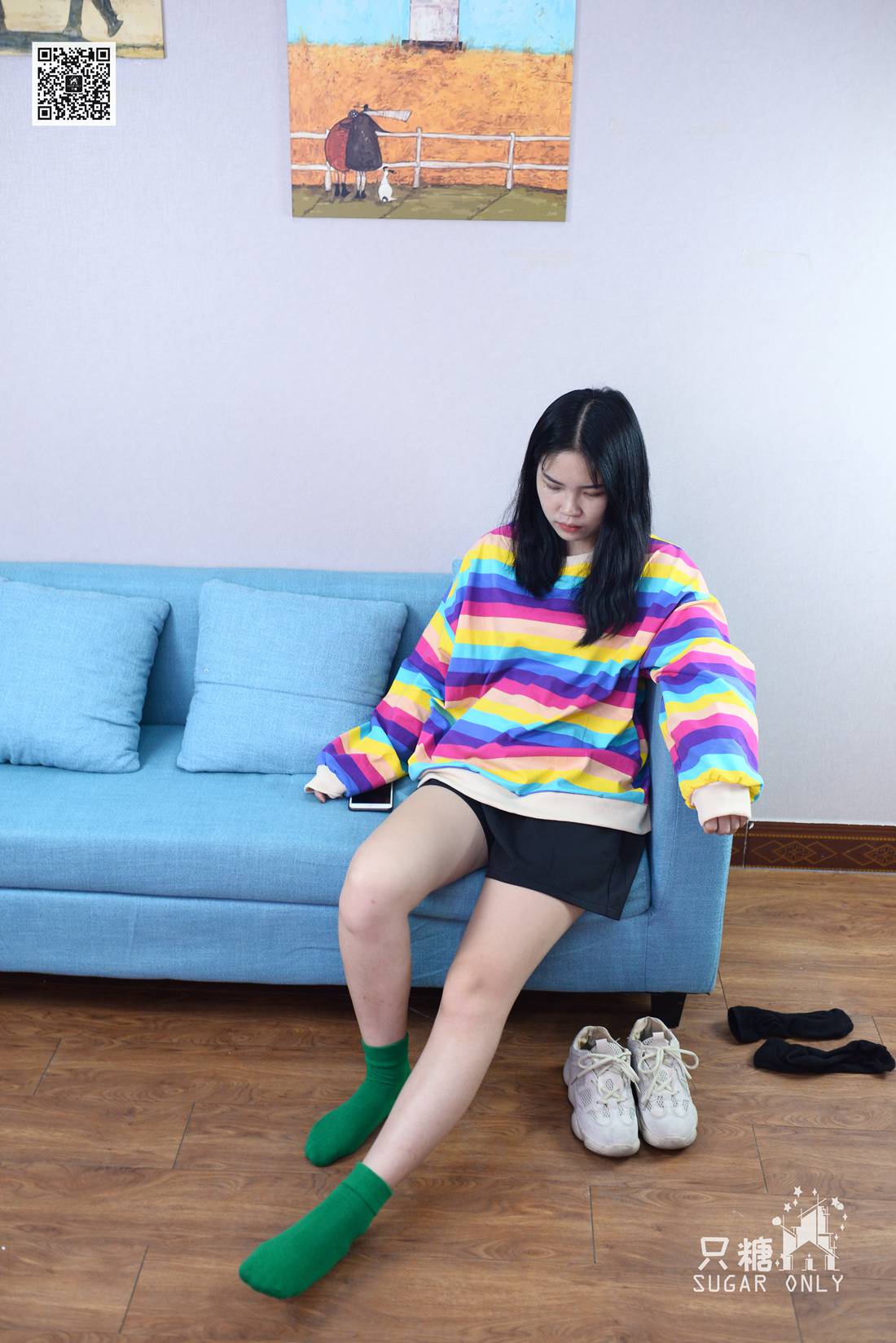 图片[4]-[只糖棉袜] NO.045 野鹿 彩虹糖给我一颗好不好 在线浏览 – 速更版-美库