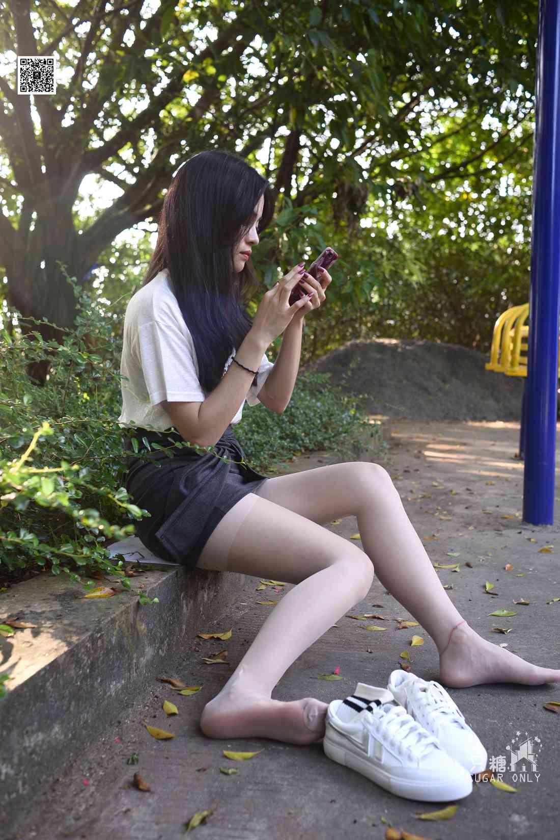 图片[85]-[只糖棉袜] NO.043 文文 包臀裙肉丝棉袜小白鞋 在线浏览 – 速更版-美库