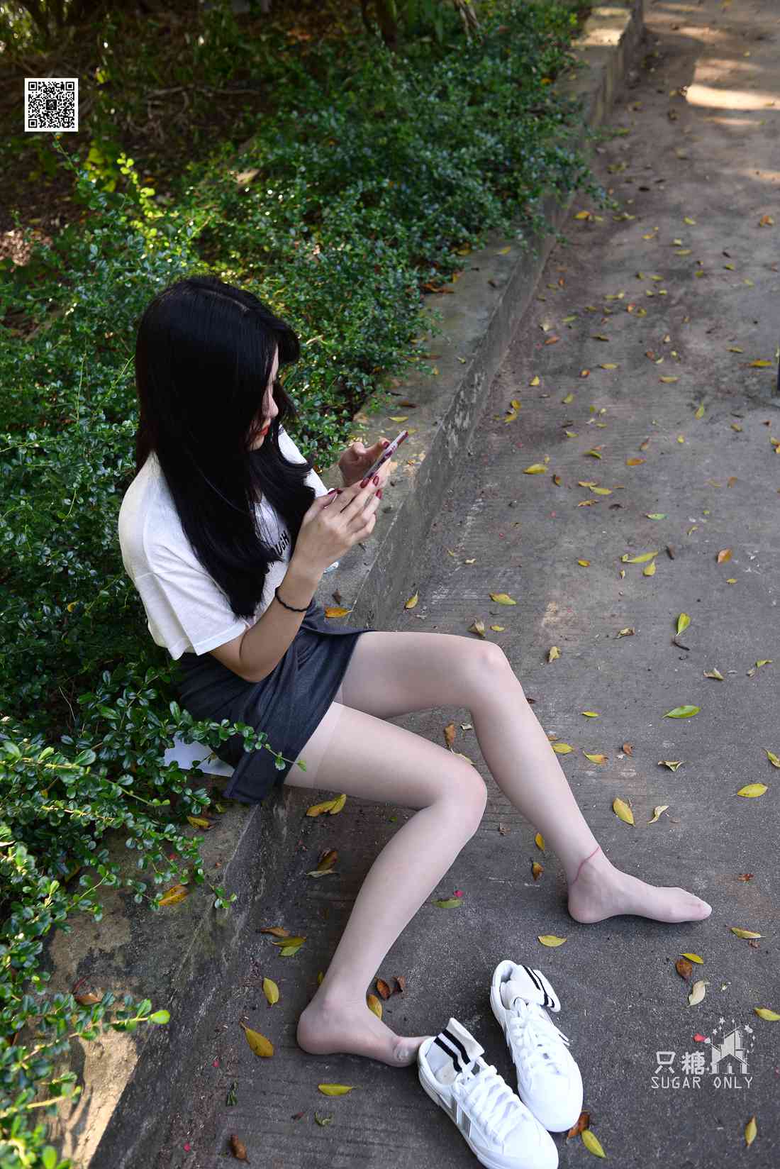 图片[198]-[只糖棉袜] NO.043 文文 包臀裙肉丝棉袜小白鞋 在线浏览 – 速更版-美库