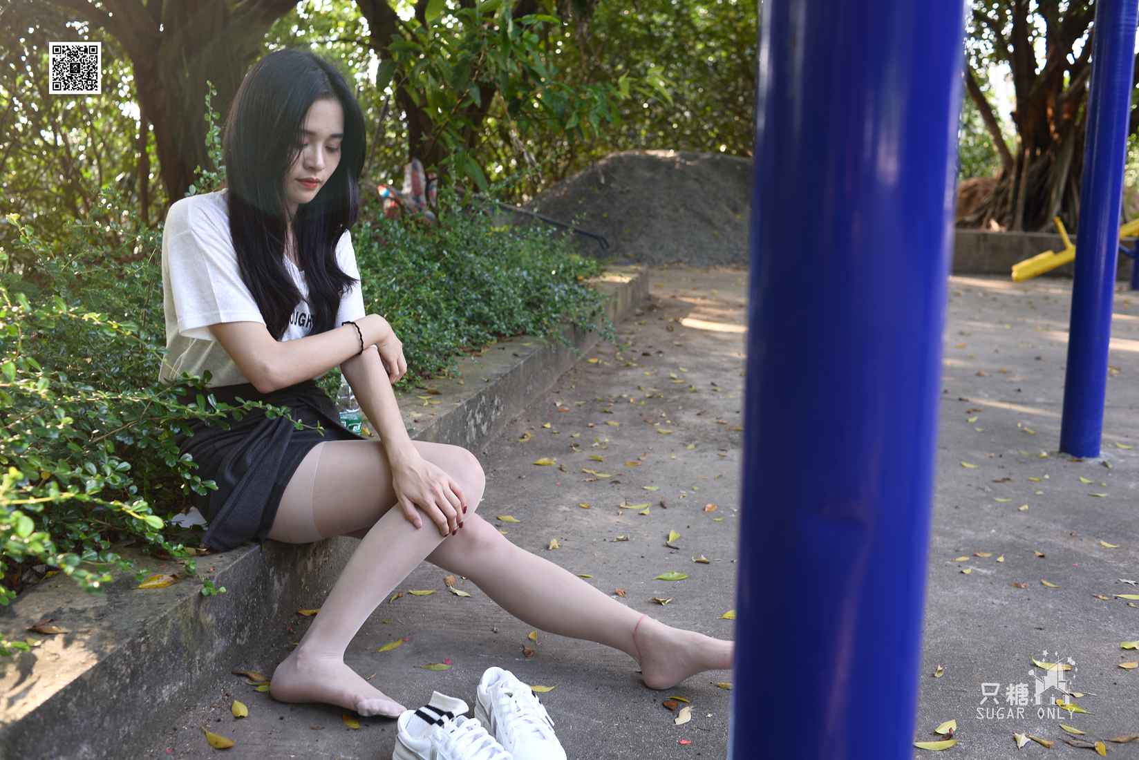 图片[278]-[只糖棉袜] NO.043 文文 包臀裙肉丝棉袜小白鞋 在线浏览 – 速更版-美库