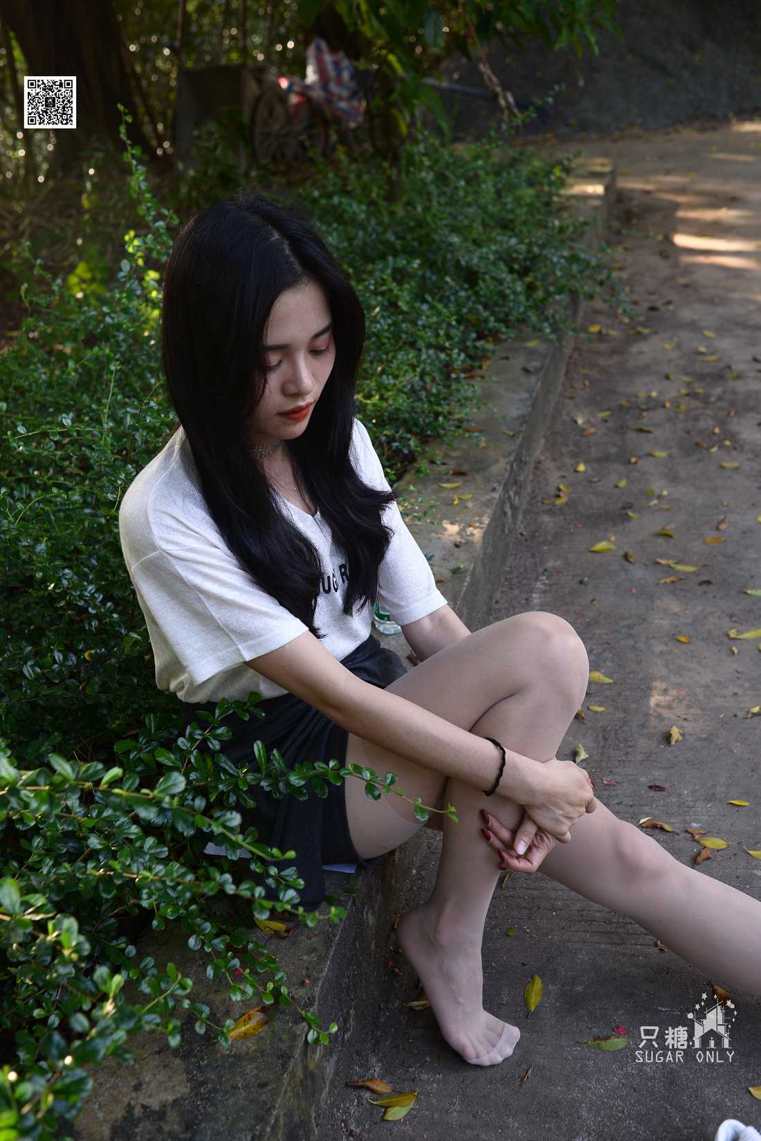 图片[219]-[只糖棉袜] NO.043 文文 包臀裙肉丝棉袜小白鞋 在线浏览 – 速更版-美库
