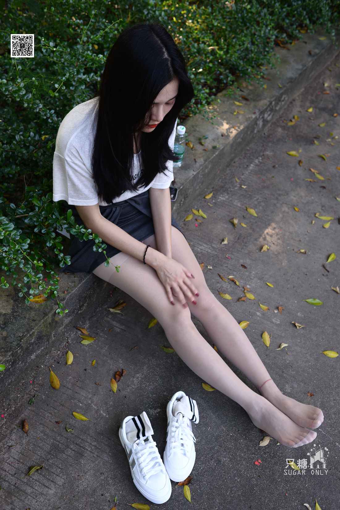 图片[250]-[只糖棉袜] NO.043 文文 包臀裙肉丝棉袜小白鞋 在线浏览 – 速更版-美库