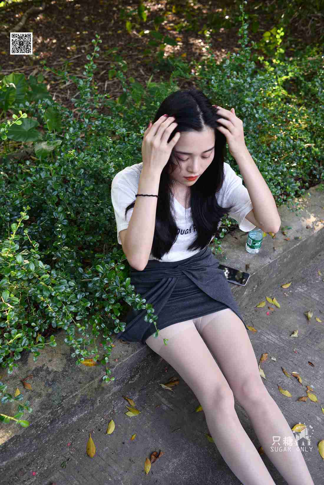 图片[251]-[只糖棉袜] NO.043 文文 包臀裙肉丝棉袜小白鞋 在线浏览 – 速更版-美库