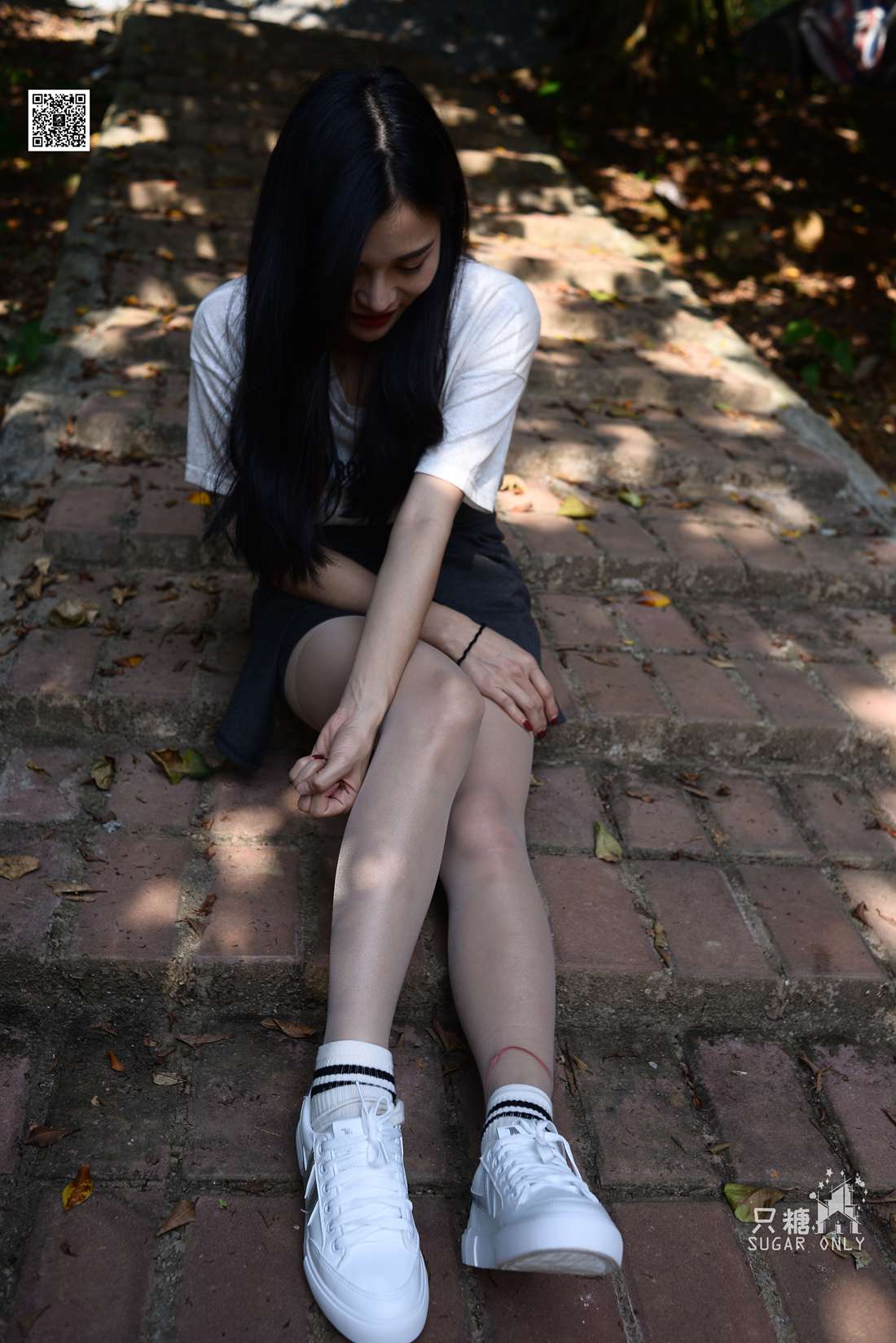 图片[75]-[只糖棉袜] NO.043 文文 包臀裙肉丝棉袜小白鞋 在线浏览 – 速更版-美库