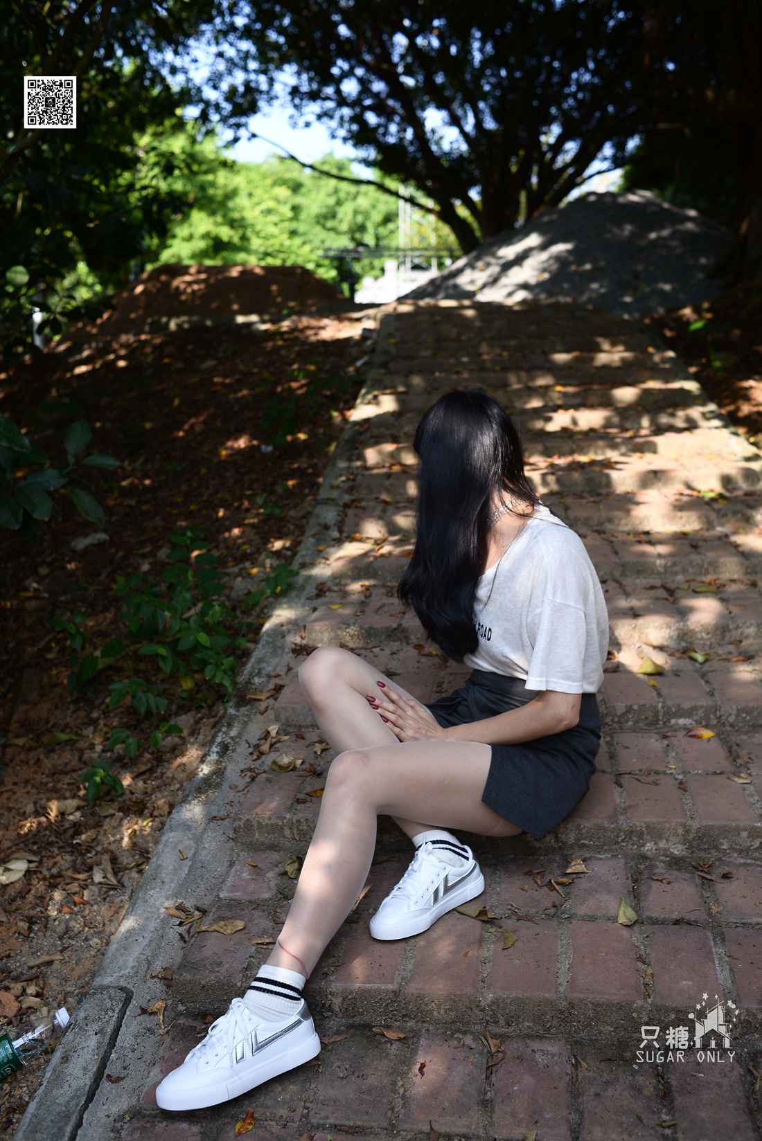 图片[143]-[只糖棉袜] NO.043 文文 包臀裙肉丝棉袜小白鞋 在线浏览 – 速更版-美库