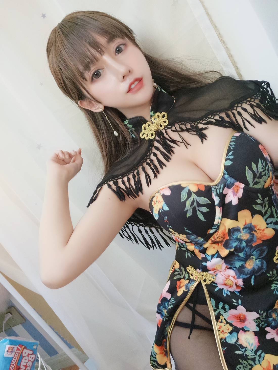 图片[3]-微博妹子@过期米线线喵 披肩 在线浏览-翎羽暗房