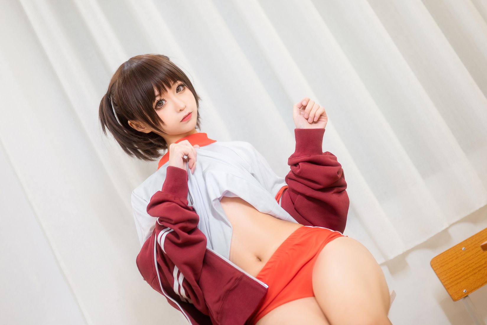 图片[34]-知名动漫博主@蠢沫沫 体操服红 在线浏览 – 速更版-美库