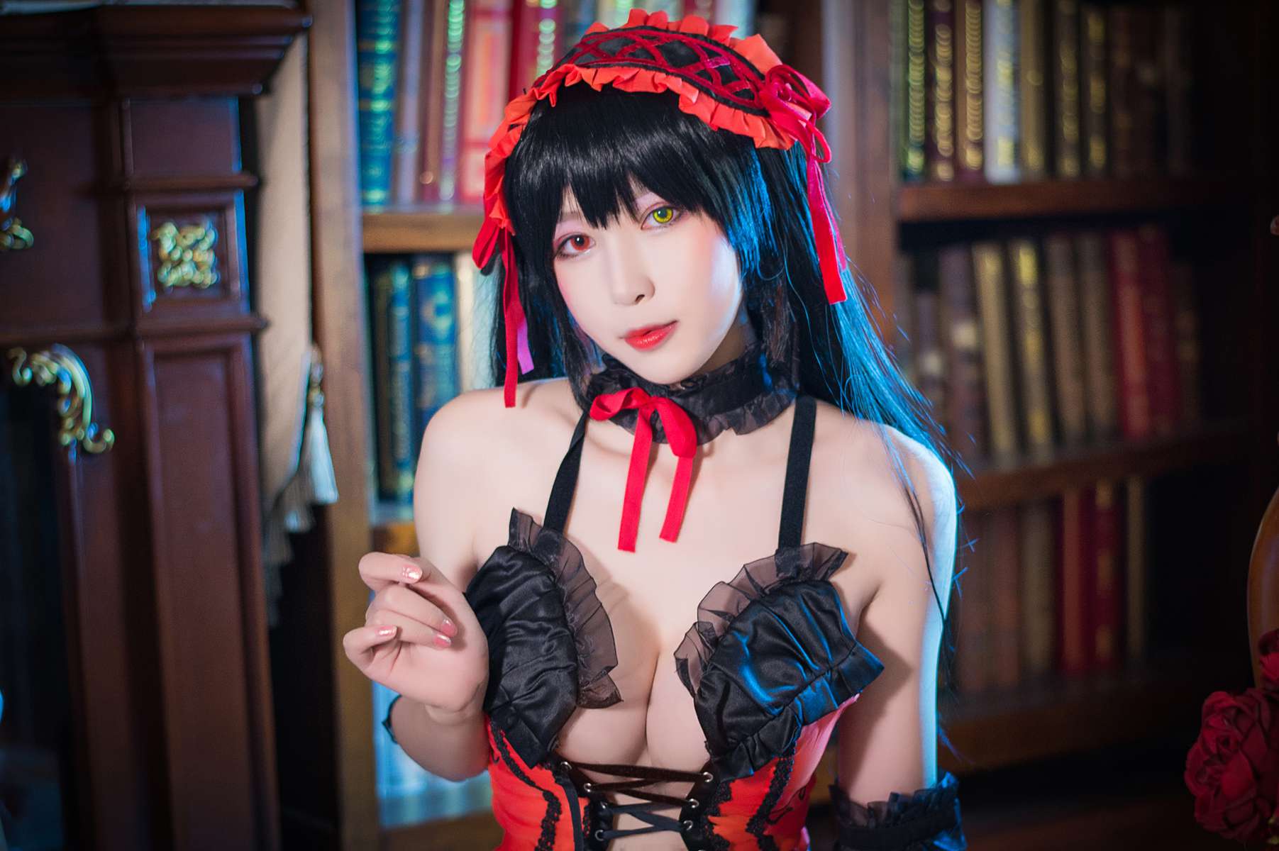 图片[25]-网红主播@w黑米粥w 狂三内衣 在线浏览 – 速更版-美库