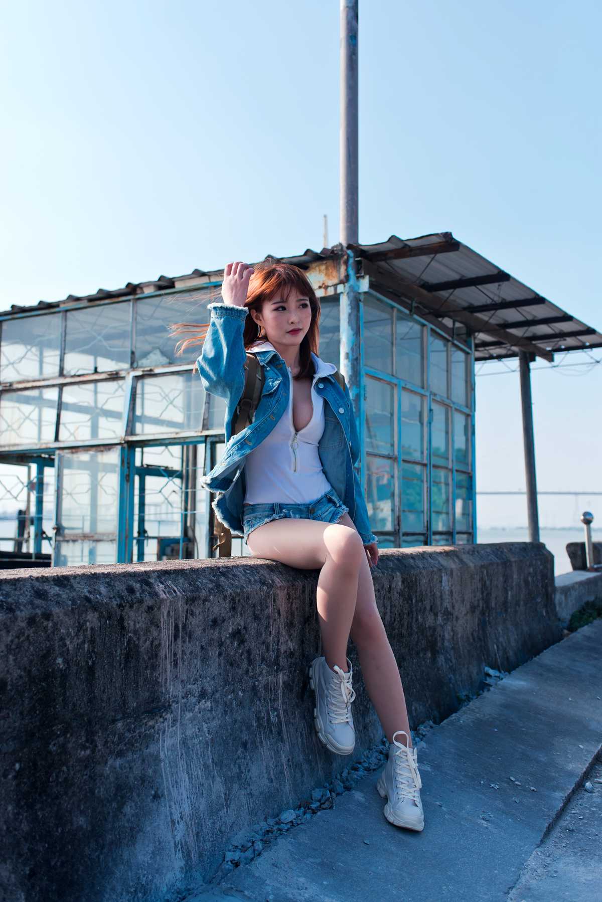 图片[5]-微博小姐姐@清水由乃 御风街拍 轻水海鸥岛RS牛仔街拍 在线浏览 – 速更版-美库