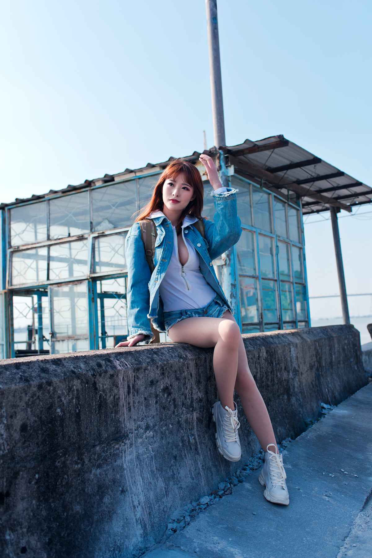 图片[166]-微博小姐姐@清水由乃 御风街拍 轻水海鸥岛RS牛仔街拍 在线浏览 – 速更版-美库