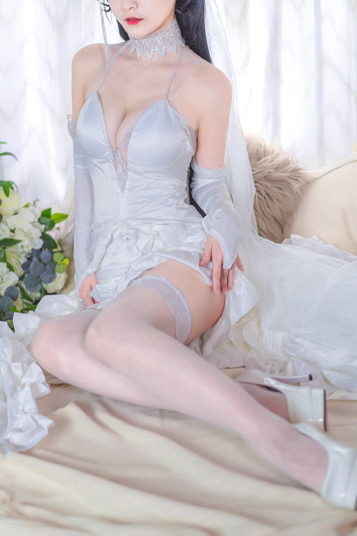 图片[2]-人气动漫Coser@铁板烧鬼舞 爱宕婚纱998 在线浏览-翎羽暗房