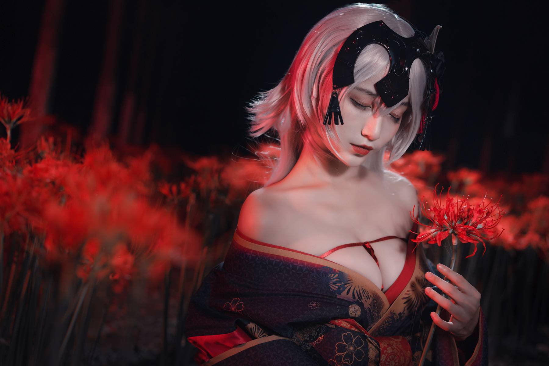 图片[2]-人气动漫Coser@铁板烧鬼舞 黑贞 在线浏览-翎羽暗房