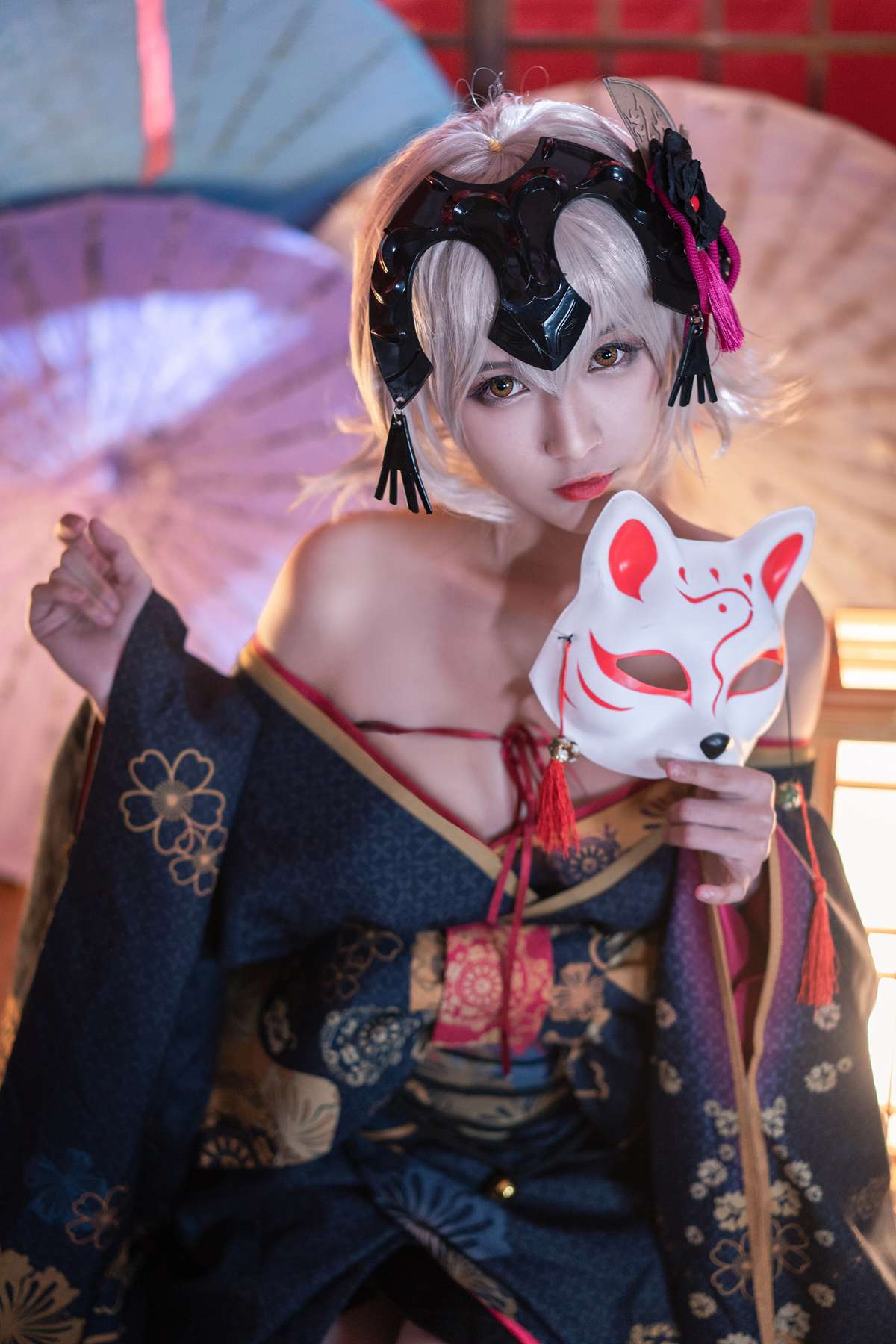 图片[3]-人气动漫Coser@铁板烧鬼舞 黑贞花魁 在线浏览-翎羽暗房