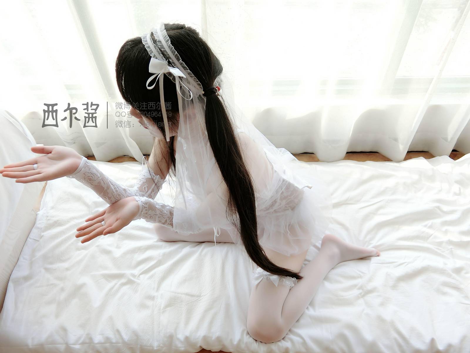 图片[19]-微博萌妹子@西尔酱 – 纯白花嫁 在线浏览 – 速更版-美库