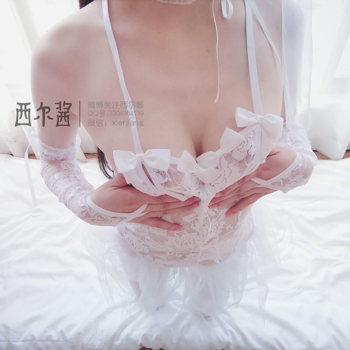 图片[47]-微博萌妹子@西尔酱 – 纯白花嫁 在线浏览 – 速更版-美库