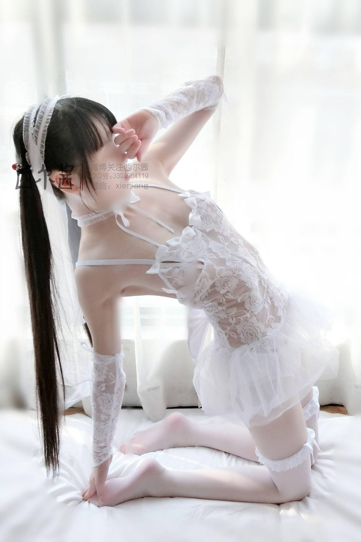 图片[80]-微博萌妹子@西尔酱 – 纯白花嫁 在线浏览 – 速更版-美库