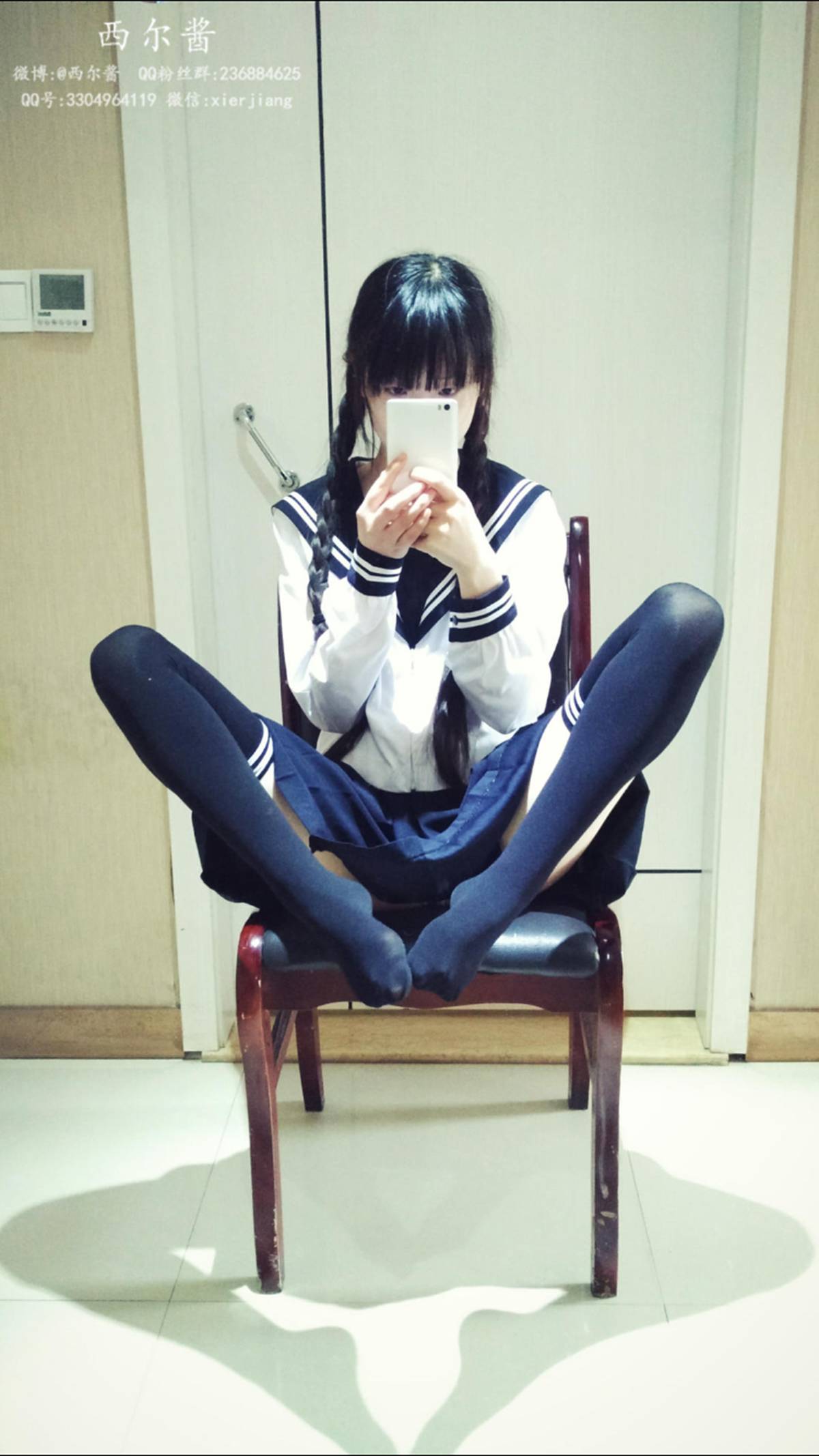 图片[47]-微博萌妹子@西尔酱 – 黑丝校服 在线浏览 – 速更版-美库