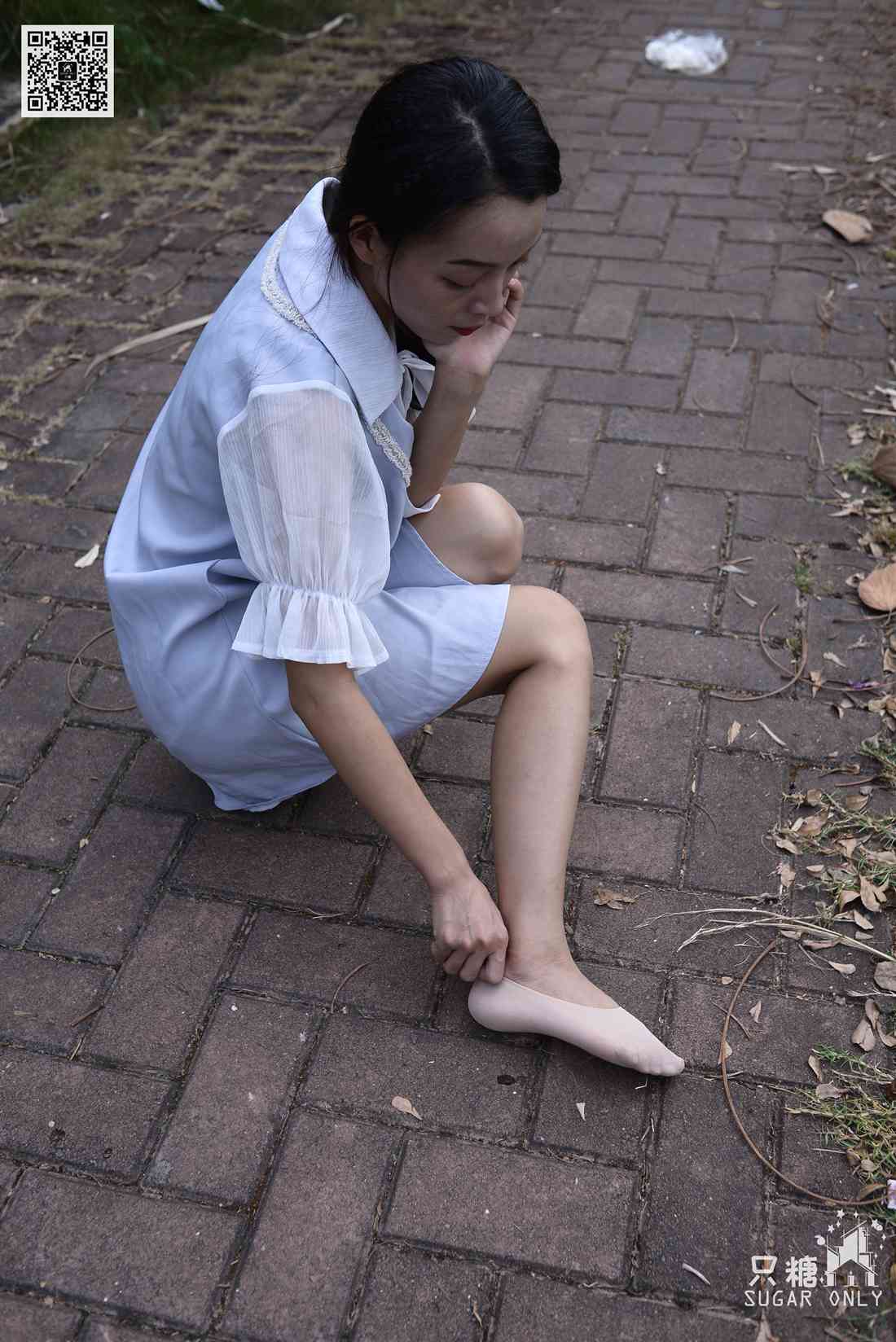 图片[142]-[只糖棉袜] NO.075 薄荷 听叶落下的声音 在线浏览 – 速更版-美库