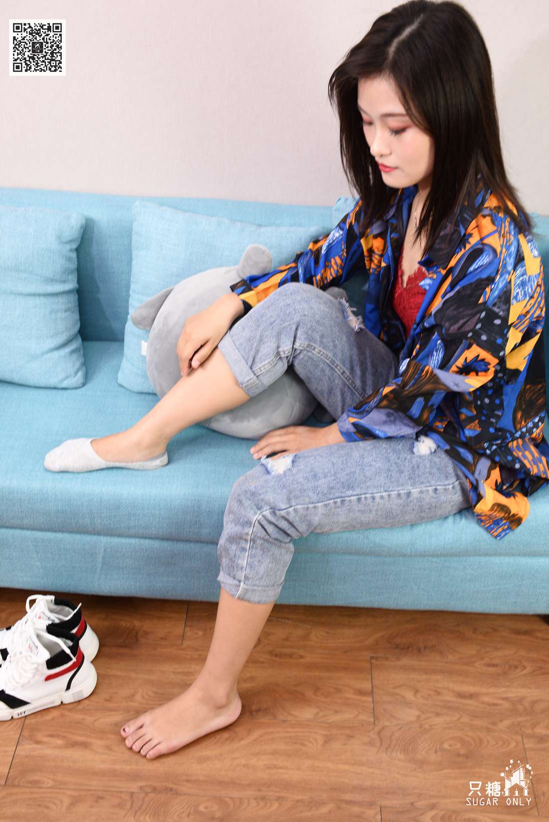 图片[46]-[只糖棉袜] NO.083 澜澜 多彩斑斓的蓝 在线浏览 – 速更版-美库