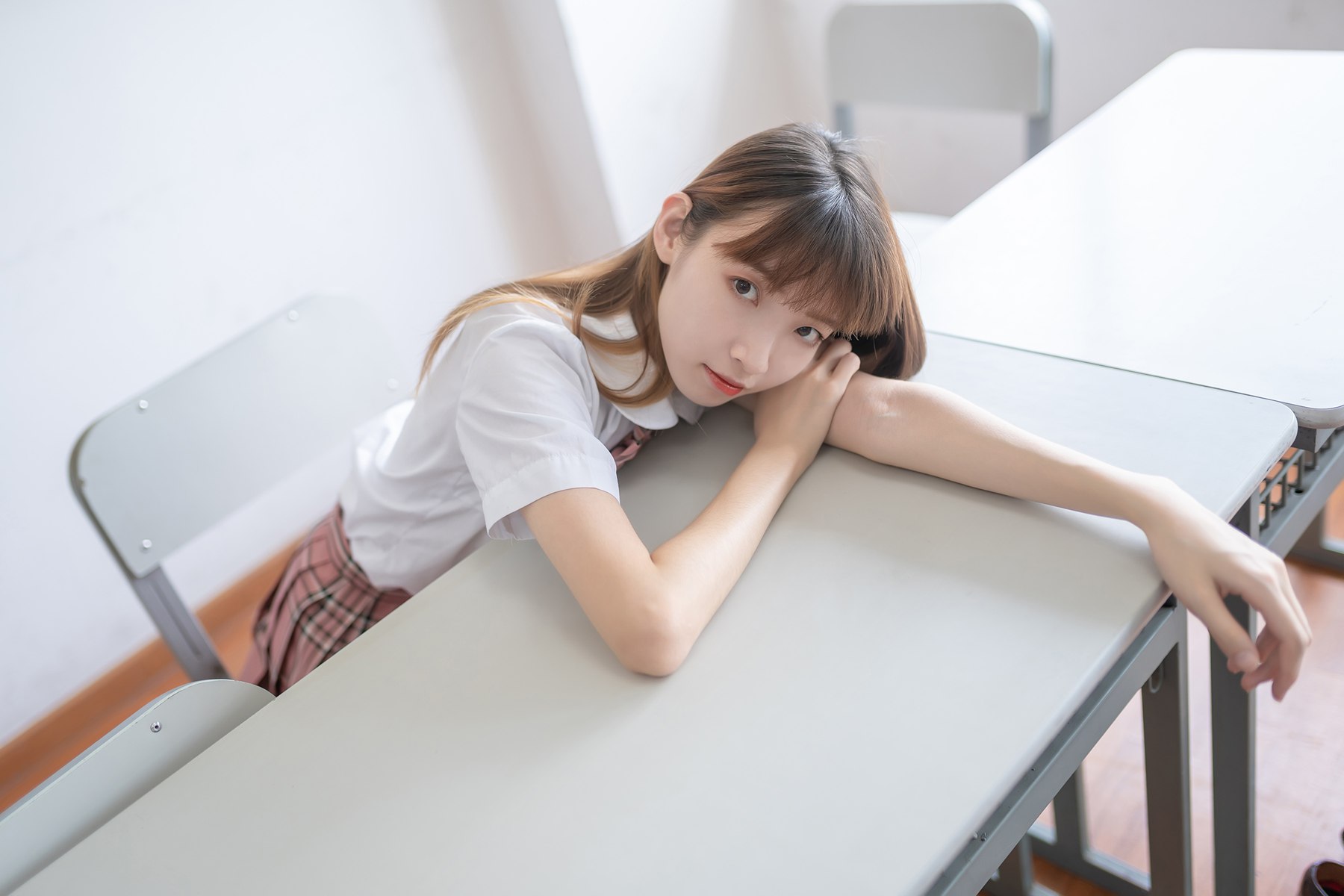 图片[10]-兔玩映画 B002 粉色格裙少女 在线浏览 – 速更版-美库