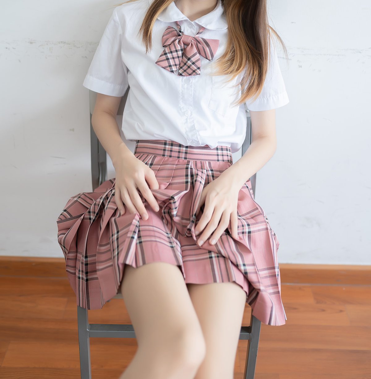 图片[11]-兔玩映画 B002 粉色格裙少女 在线浏览 – 速更版-美库