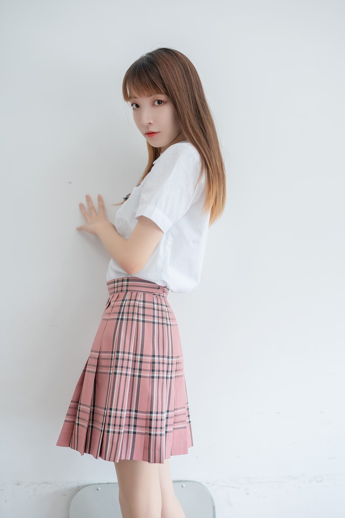 图片[19]-兔玩映画 B002 粉色格裙少女 在线浏览 – 速更版-美库