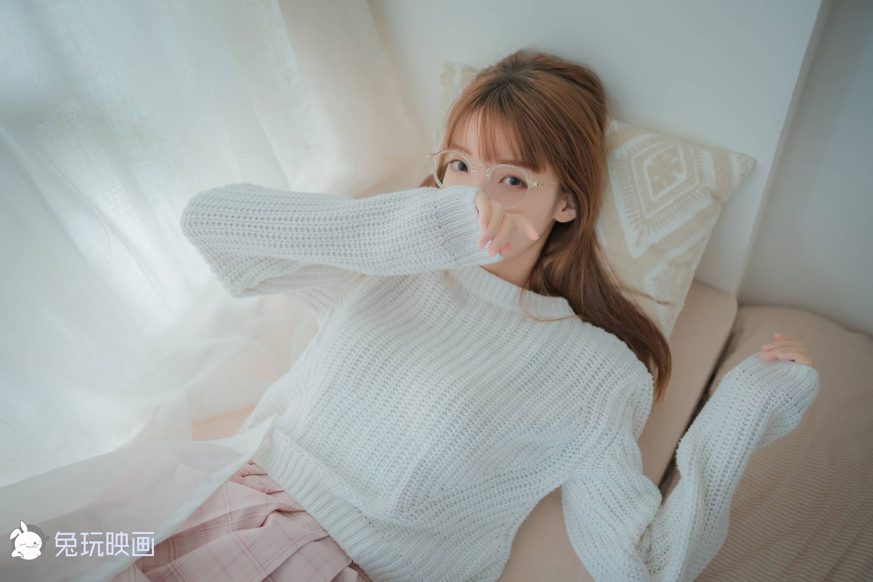 图片[20]-兔玩映画 B081 粉格裙的眼镜娘 在线浏览 – 速更版-美库