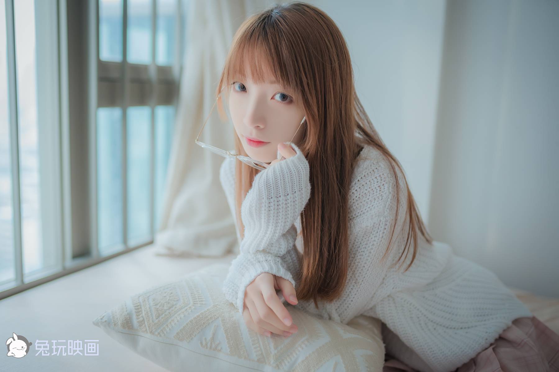 图片[32]-兔玩映画 B081 粉格裙的眼镜娘 在线浏览 – 速更版-美库