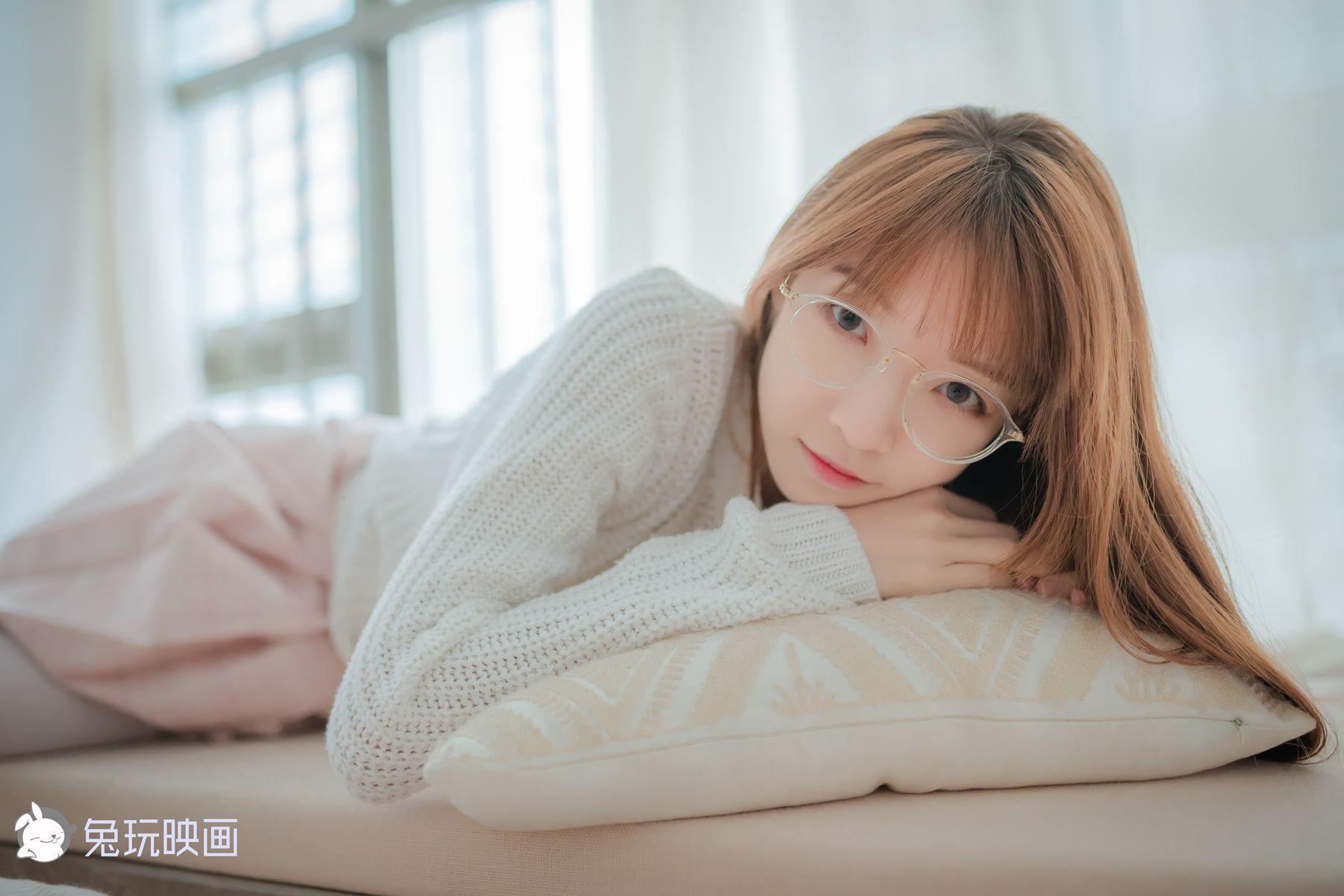 图片[40]-兔玩映画 B081 粉格裙的眼镜娘 在线浏览 – 速更版-美库