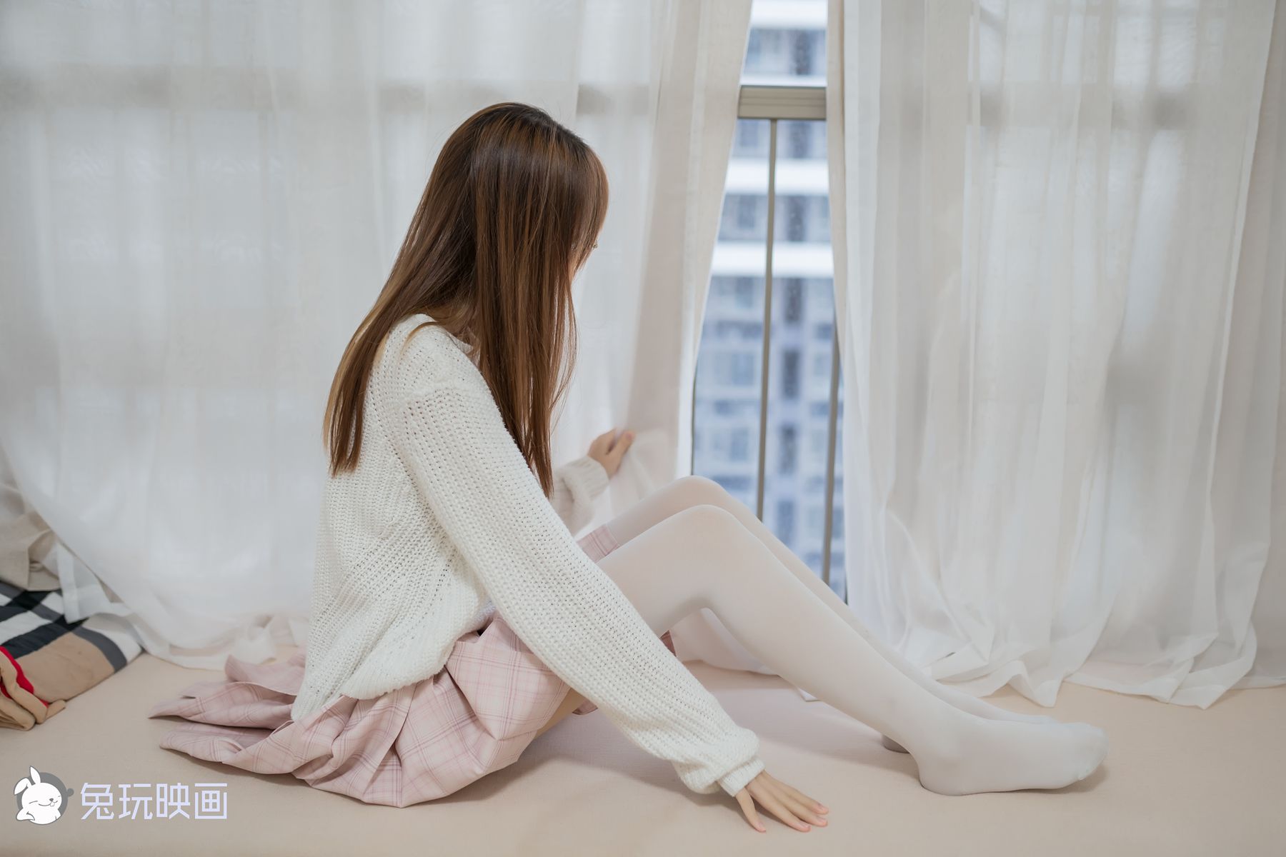 图片[42]-兔玩映画 B081 粉格裙的眼镜娘 在线浏览 – 速更版-美库