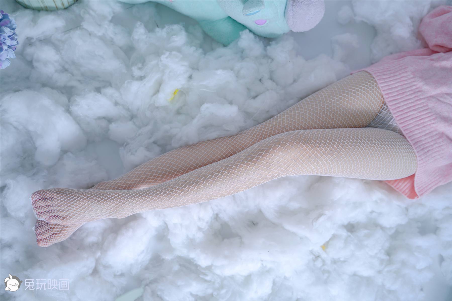 图片[14]-兔玩映画 C012 粉红毛衣和白网袜 在线浏览 – 速更版-美库