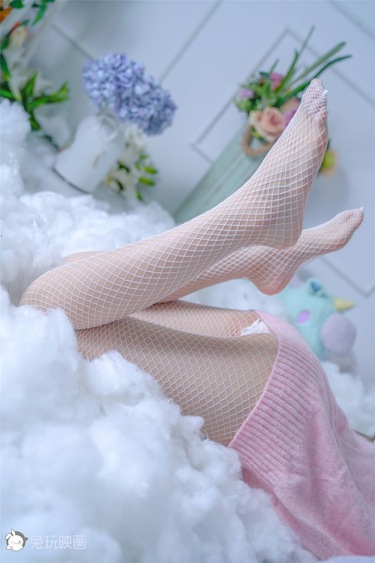 图片[18]-兔玩映画 C012 粉红毛衣和白网袜 在线浏览 – 速更版-美库