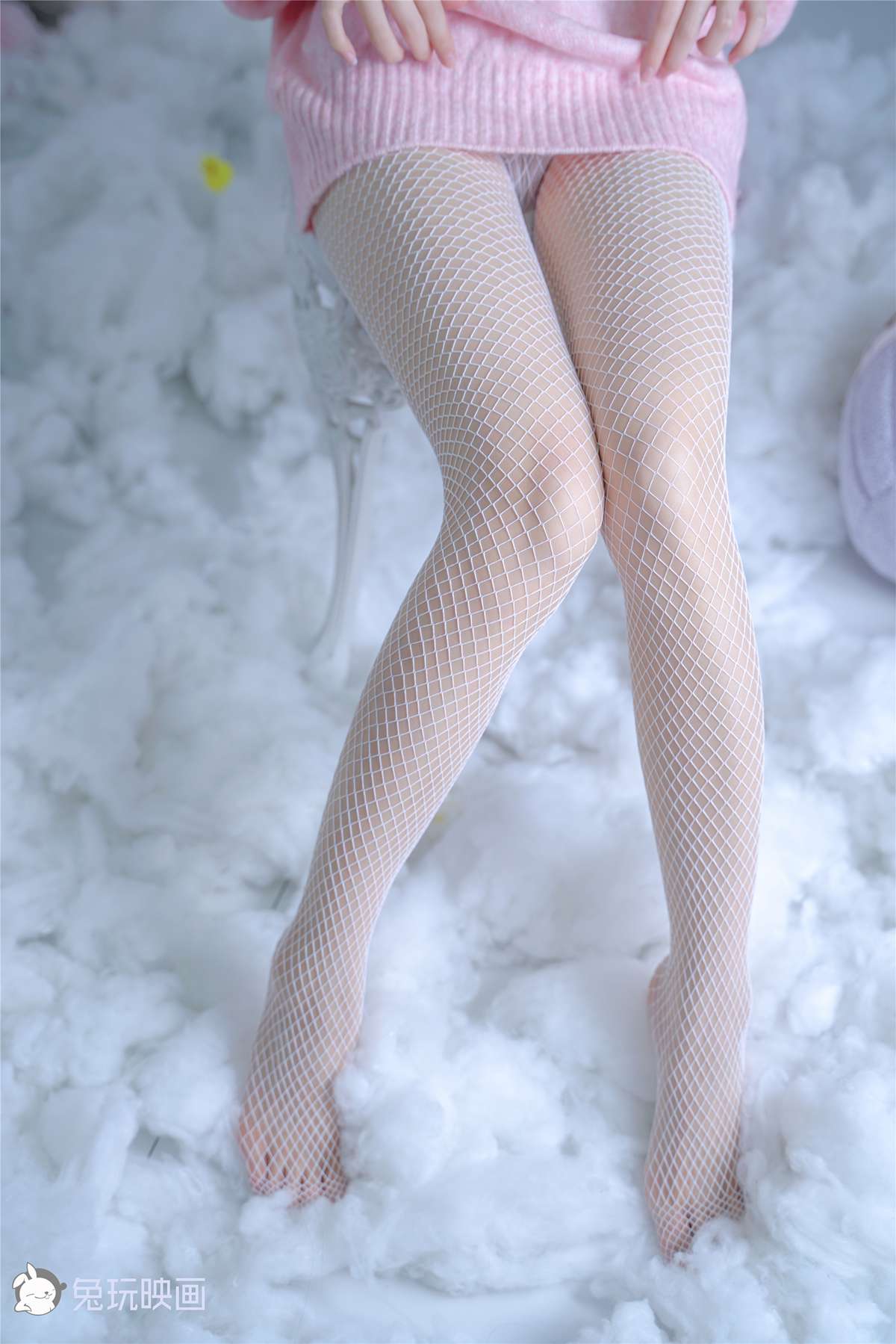 图片[26]-兔玩映画 C012 粉红毛衣和白网袜 在线浏览 – 速更版-美库