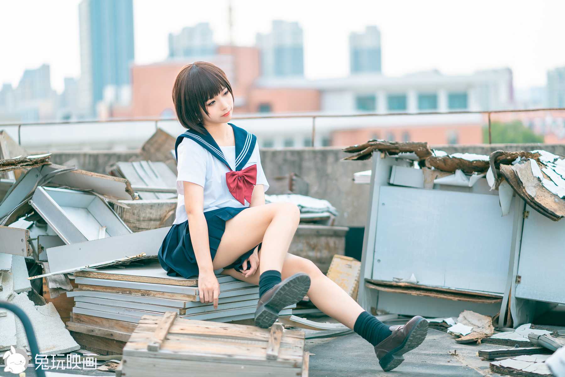 图片[31]-兔玩映画 VOL.032 黄昏天台 在线浏览 – 速更版-美库